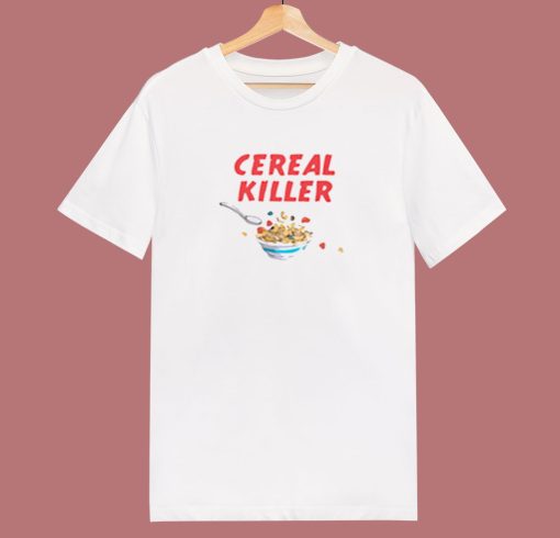 Cereal Killer Pun 80s T Shirt