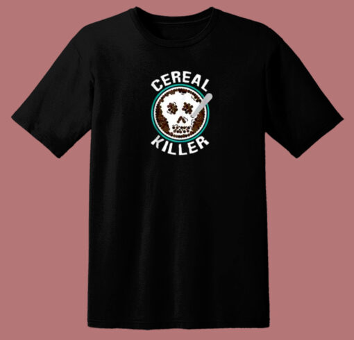 Cereal Killer Skull Vintage 80s T Shirt