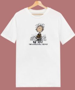 Charlie Brown Be You The World 80s T Shirt