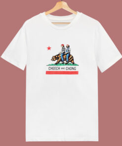 Cheech And Chong California Republic Flag 80s T Shirt Cheech And Chong California Republic Flag 80s T Shirt