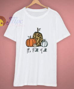 Cheetah It’s Fall Y’all Leopard Pumpkin Halloween T Shirt