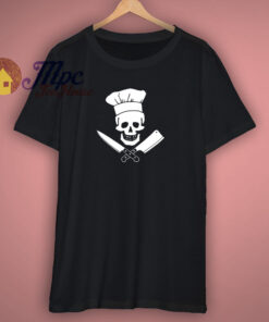 Chef Skull Funny T Shirt 1