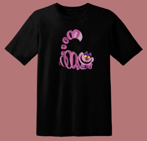 Cheshire Faced Cat Funny 80s T Shirt