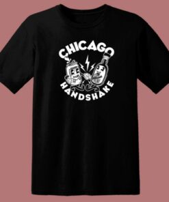 Chicago Handshake Graphic T Shirt Style 2