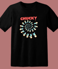 Child’s Play Spiral Of Scary Chucky Halloween 80s T Shirt