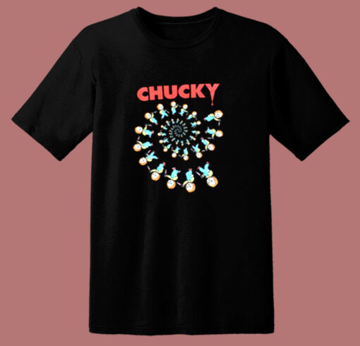 Child’s Play Spiral Of Scary Chucky Halloween 80s T Shirt