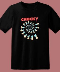 Child’s Play Spiral Of Scary Chucky Halloween 80s T Shirt