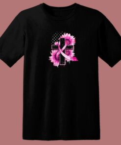 Christian Cross Pink Ribbon 80s T Shirt 1 Christian Cross Pink Ribbon 80s T Shirt 2