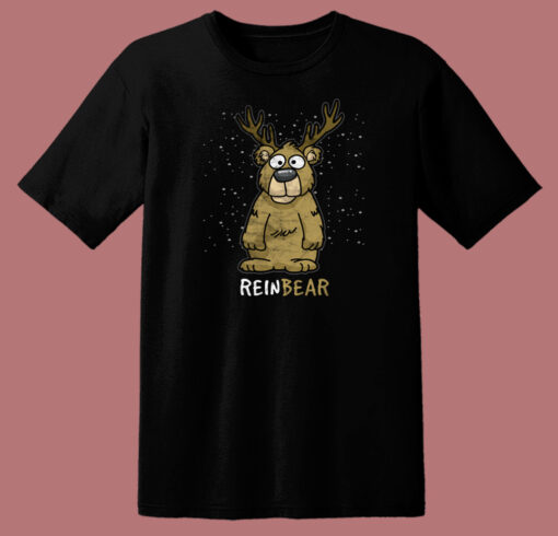 Christmas Day Rein Bear 80s T Shirt