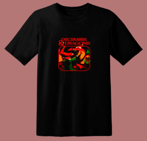 Christmas December Anddragons 80s T Shirt