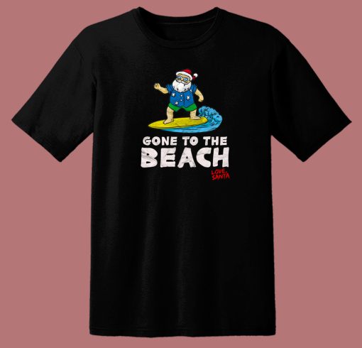 Christmas Gone To The Beach 80s T Shirt