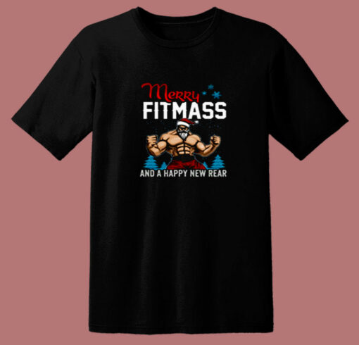 Christmas Happy New Year Parody Fitness 80s T Shirt