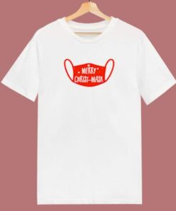 Christmas Merry Christ Mask 2020 80s T Shirt