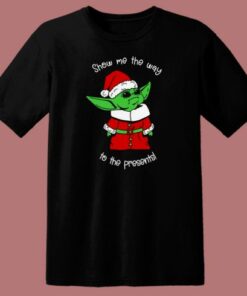 Christmas Ornament Baby Yoda 80s T Shirt Style