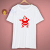 Christmas Santa Claus On White T Shirt