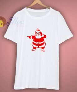 Christmas Santa Claus On White T Shirt