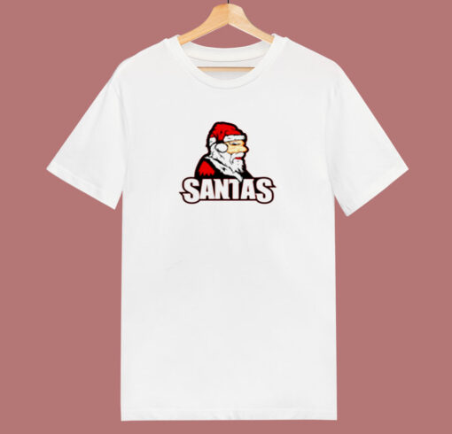 Christmas Santa Happy New Year 80s T Shirt