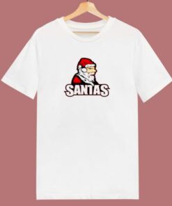 Christmas Santa Happy New Year 80s T Shirt