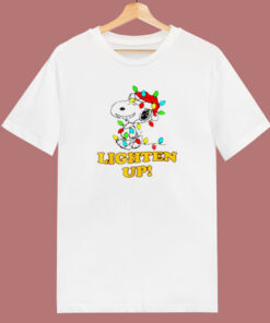 Christmas Snoopy Lighten Up 80s T Shirt Christmas Snoopy Lighten Up 80s T Shirt