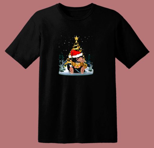 Christmas Tree Under Snow Niffler Santa Hat 80s T Shirt