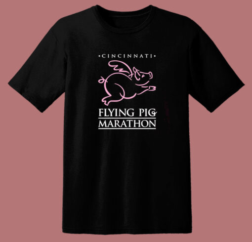 Cincinnati Flying Pig Marathon T Shirt Style