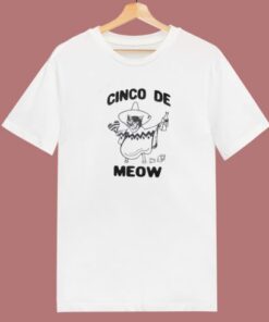 Cinco De Mayo Meow T Shirt Style On Sale