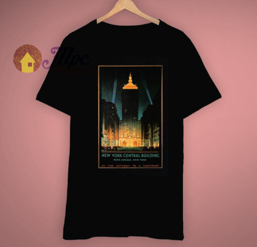 Classic New York Central Building A Retro Poster T Shirt