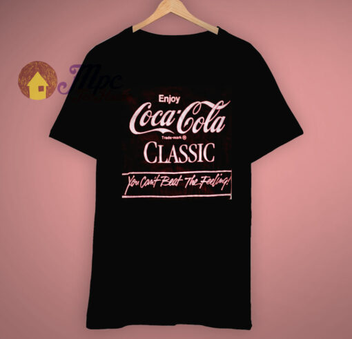 Coke Classic Enjoy The Feeling Cocacola 1980s T Shirt