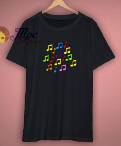 Colored Music Notes T Shirt