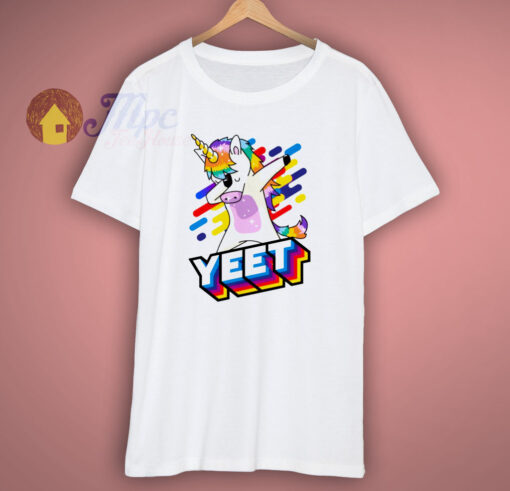 Colorful Dabbing Dancing Unicorn T Shirt