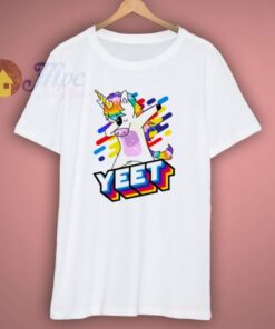 Colorful Dabbing Dancing Unicorn T Shirt