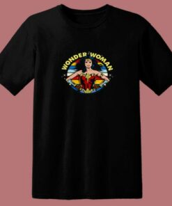 Colorful Pose Wonder Woman 80s T Shirt