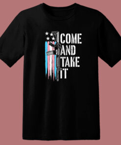 Come And Take It Ar 15 Gun Trans Flag T Shirt Style