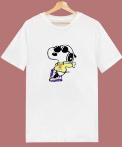 Coo Chanel Fly Snoopy 80s T Shirt