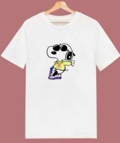Coo Chanel Fly Snoopy 80s T Shirt