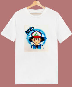 Cool Ash Ketchum Airbrushed Unisex 80s T Shirt