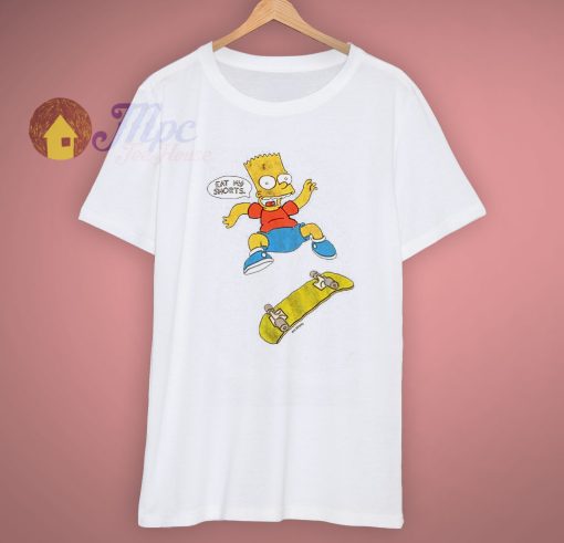 Cool Bart Simpson Skateboarding T Shirt