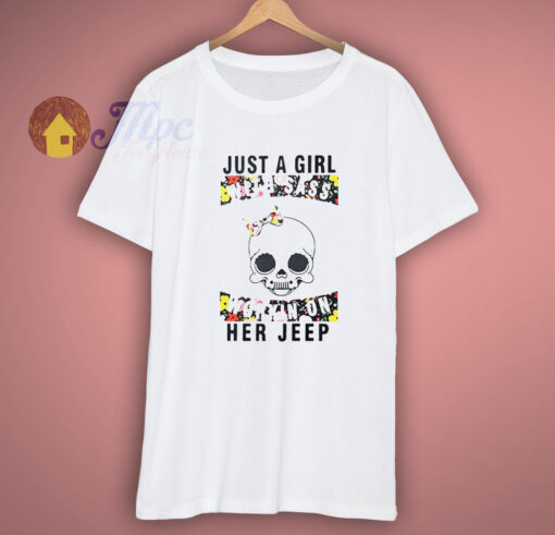 Cool Just A Girl Skeleton Shirt
