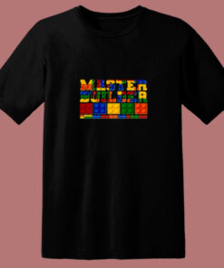 Cool Master Builder Lego Fan 80s T Shirt 1