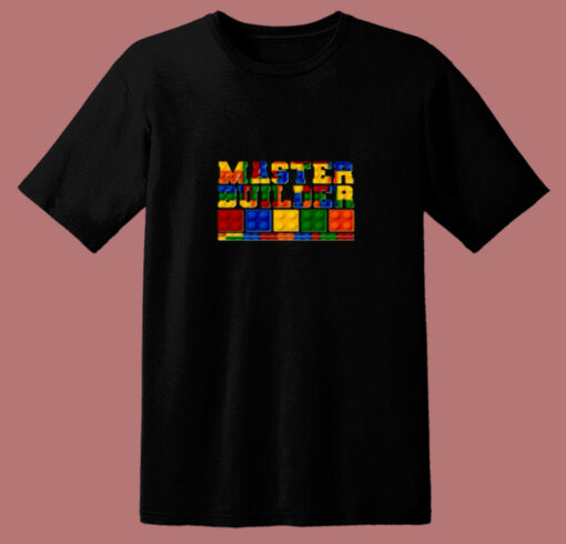 Cool Master Builder Lego Fan 80s T Shirt