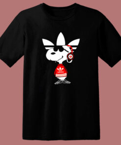 Cool Snoopy Adidas Parody 80s T Shirt