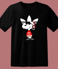 Cool Snoopy Adidas Parody 80s T Shirt