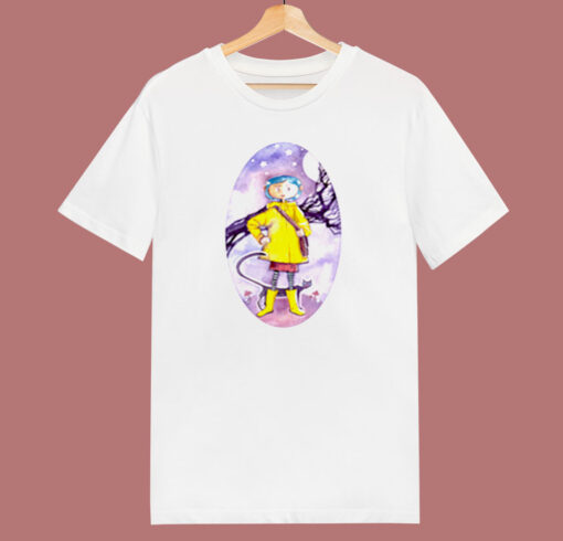 Coraline And The Cat 80s T Shirt