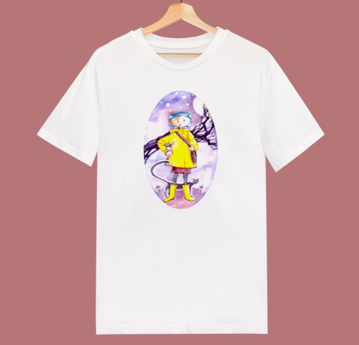 Coraline And The Cat 80s T Shirt