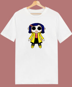 Coraline Doll Chibi 80s T Shirt Coraline Doll Chibi 80s T Shirt