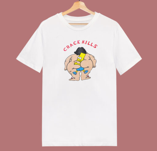 Crack Kills Bart Simpson 80s T Shirt Style