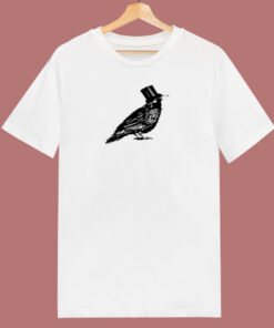 Crow Hat Men’s White 80s T Shirt Crow Hat Men’s White 80s T Shirt