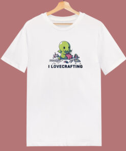 Cthulhu I Love Crafting 80s T Shirt Cthulhu I Love Crafting 80s T Shirt