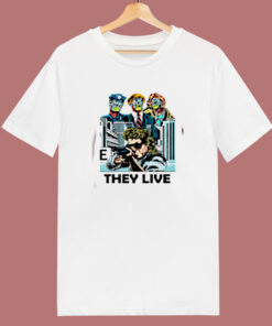 Cult Sci Fi Thiriller They Live 80s T Shirt 1