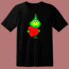 Cute Baby Grinch Love Heart Christmas 80s T Shirt